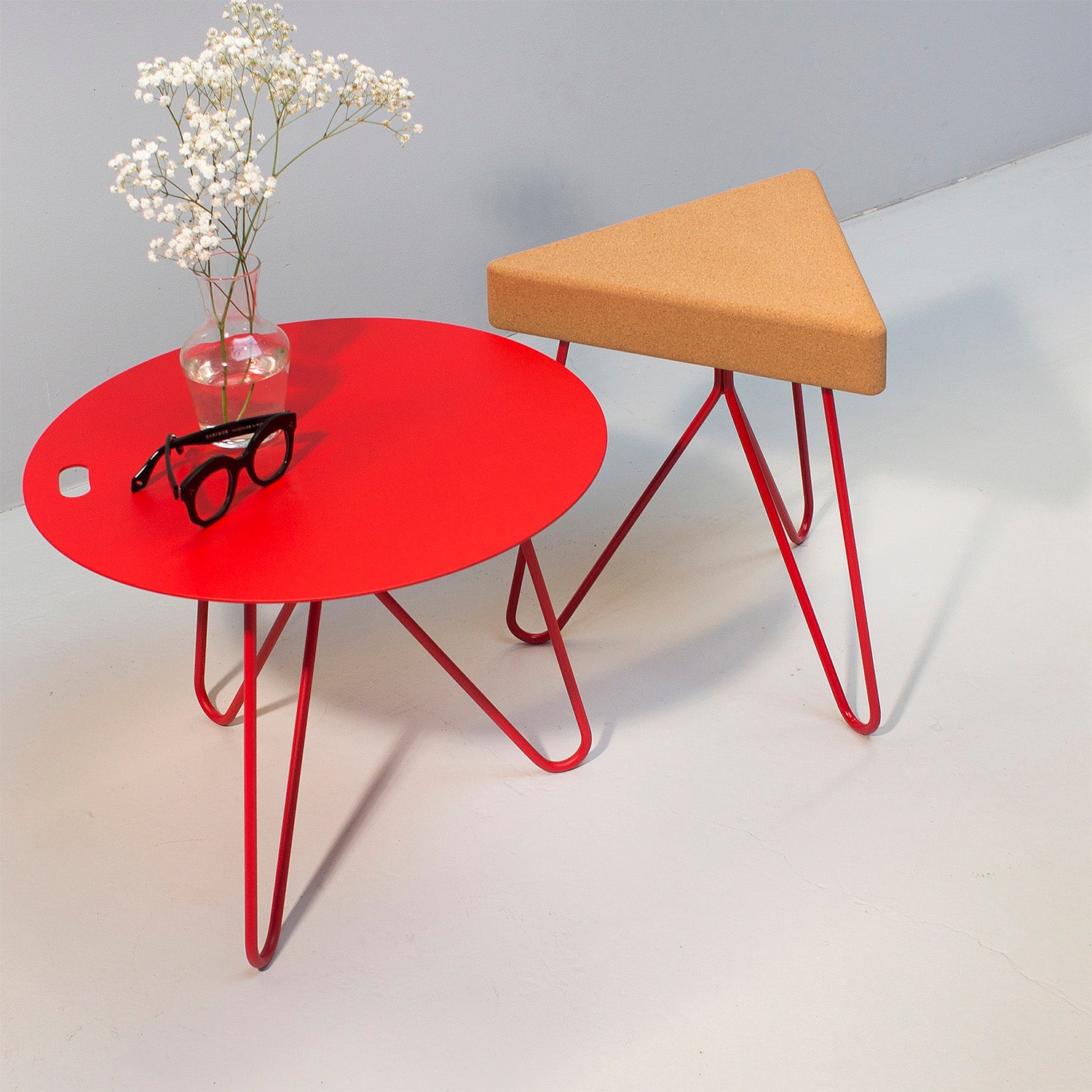 Três stool/table - light cork